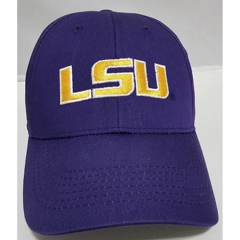 LSU Tigers Purple Hat Ncaa Cap Adjustable Hat c35